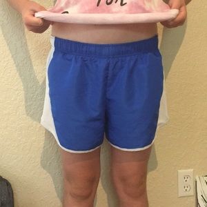 Blue & white athletic shorts! 💙